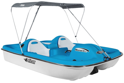 BOTE DE PEDAL MONACO DLX - BLANCO/AZUL