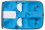 BOTE DE PEDAL MONACO DLX - BLANCO/AZUL