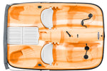 BOTE DE PEDAL MONACO DLX - BLANCO/NARANJA